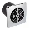 Manrose LP100ST 100mm Axial Bathroom Extractor Fan with Timer Chrome 240V -Cheap Air Vent Store 12473 P