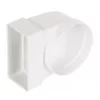 Manrose Round to Rectangular 90° Bend Appliance Connector White 100mm 1 Manrose Round to Rectangular 90° Bend Appliance Connector White 100mm -Cheap Air Vent Store 12478 P