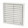 Manrose Fixed Louvre Vent White 100 x 100mm -Cheap Air Vent Store 14434 P
