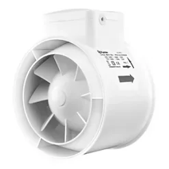 Xpelair XIMX100+T 100mm Axial Inline Extractor Fan with Timer 220-240V -Cheap Air Vent Store 1628P A4