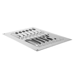 Xpelair Gas Louvre Vent Stainless Steel 189 x 126mm -Cheap Air Vent Store 1641R A2