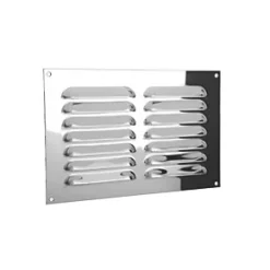 Xpelair Gas Louvre Vent Stainless Steel 189 x 126mm