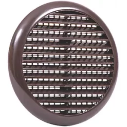 Map Vent Fixed Louvre Vent with Flyscreen Brown 145 x 145mm