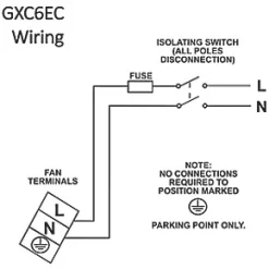 Xpelair GXC6EC 184mm Axial Kitchen Extractor Fan White 120-230V -Cheap Air Vent Store 457GX A4