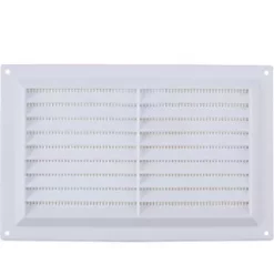Map Vent Fixed Louvre Vent with Flyscreen White 229 x 152mm