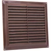 Map Vent Fixed Louvre Vent with Flyscreen Brown 229 x 229mm -Cheap Air Vent Store 491HY P