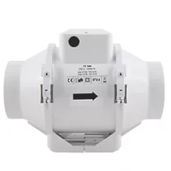 Xpelair XIMX150T 150mm Axial Inline Extractor Fan with Timer 220-240V -Cheap Air Vent Store 5338P A4