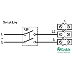 Xpelair XIMX100 100mm Axial Inline Extractor Fan 240V -Cheap Air Vent Store 5465H A2