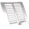 Map Vent Fixed Louvre Vent Chrome Stainless Steel 229 x 229mm -Cheap Air Vent Store 578HY P