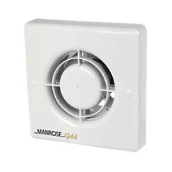Manrose MG100T Gold Standard 100mm Axial Bathroom Extractor Fan with Timer White 240V