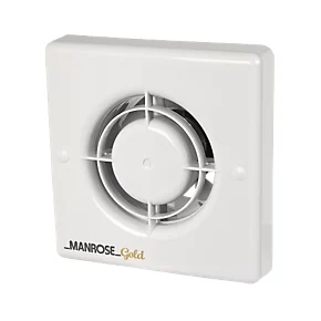 Manrose MG100T Gold Standard 100mm Axial Bathroom Extractor Fan with Timer White 240V 3 Manrose MG100T Gold Standard 100mm Axial Bathroom Extractor Fan with Timer White 240V
