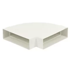 Manrose Horizontal 90° Bend White 212mm