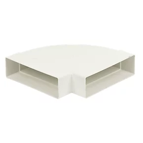 Manrose Horizontal 90° Bend White 212mm 3 Manrose Horizontal 90° Bend White 212mm