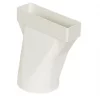 Manrose Round Pipe to Rectangular Channel Connector White 120mm -Cheap Air Vent Store 72110 P