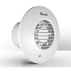 Xpelair SSSFC100 Simply Silent 100mm Axial Bathroom Shower Extractor Fan Kit with Timer White 220-240V -Cheap Air Vent Store 781JK A2