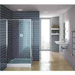 Xpelair SSSFC100 Simply Silent 100mm Axial Bathroom Shower Extractor Fan Kit with Timer White 220-240V -Cheap Air Vent Store 781JK A3