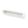 Manrose Rectangular Flat Channel Vertical 90° Bend White 225mm -Cheap Air Vent Store 78560 P