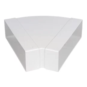 Manrose Rectangular Flat Channel 45° Horizontal Bend White 204mm 3 Manrose Rectangular Flat Channel 45° Horizontal Bend White 204mm