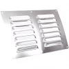Map Vent Fixed Louvre Vent Chrome Stainless Steel 229 x 152mm -Cheap Air Vent Store 849HY P
