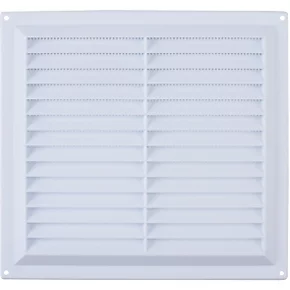 Map Vent Fixed Louvre Vent with Flyscreen White 229 x 229mm 3 Map Vent Fixed Louvre Vent with Flyscreen White 229 x 229mm
