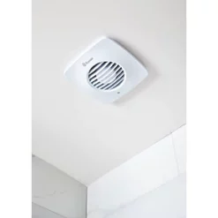 Xpelair DX100S 100mm Axial Bathroom Extractor Fan White 220-240V -Cheap Air Vent Store 9878H A4